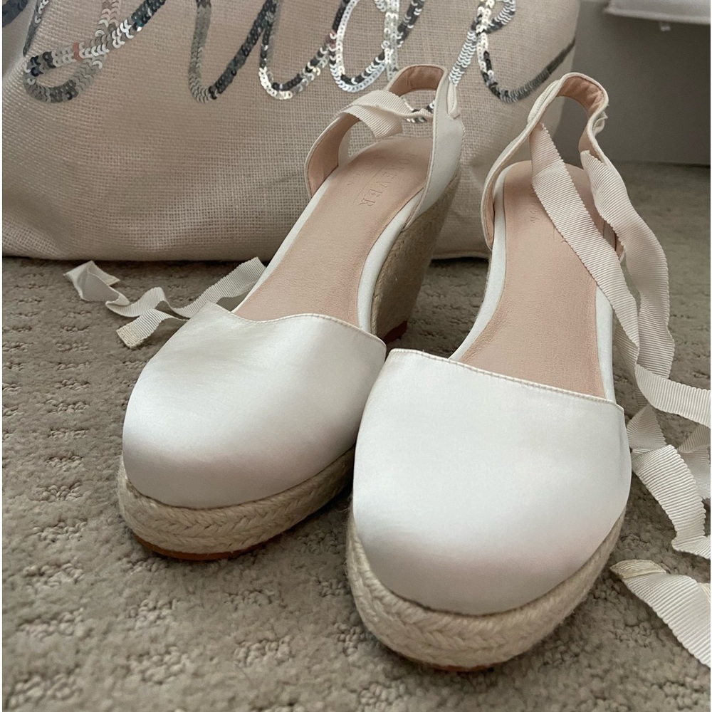 Brand new wedding wedge from Forever Soles. Never worn.